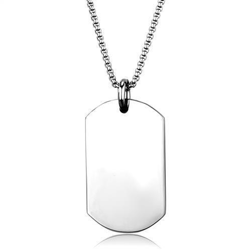 JCE1995 High polished (no plating) Stainless Steel Necklace with No Stone