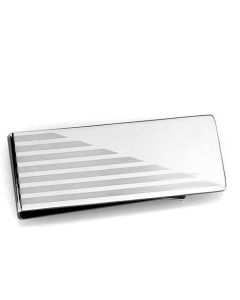 JCE2077 High polished (no plating) Stainless Steel Money clip with No Stone
