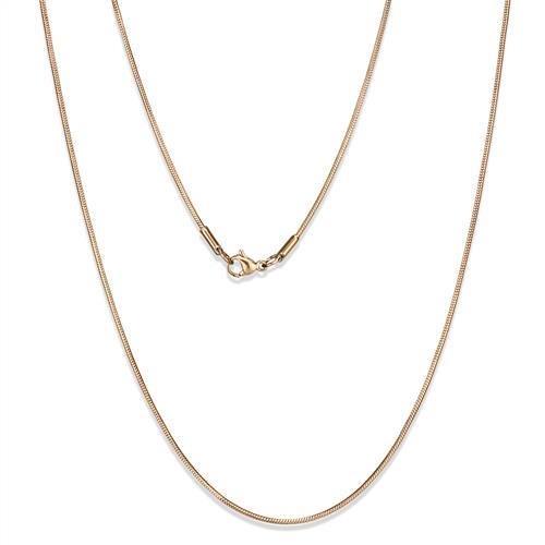 JCE2436R IP Rose Gold(Ion Plating) Stainless Steel Chain with No Stone