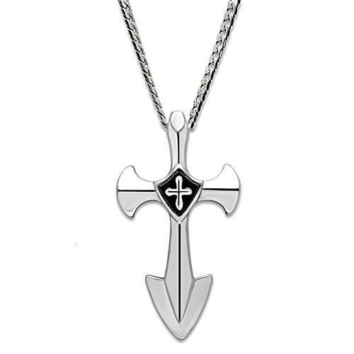 JCE462 High polished (no plating) Stainless Steel Chain Pendant with No Stone